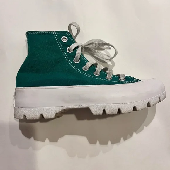 Custom Chuck Taylor Platform Converses (Amazon Green) - Picture 2 of 2